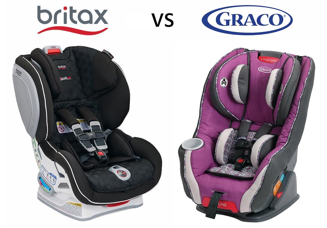 Britax One4Life ClickTight all-in-one convertible car seat shown in rear-facing and forward-facing modes