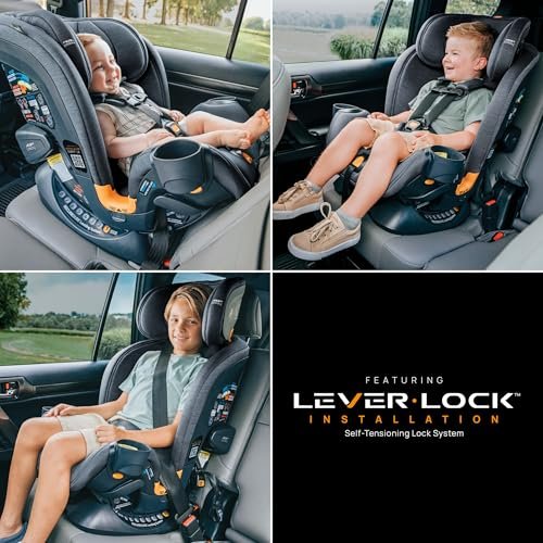 Chicco OneFit LX ClearTex all-in-one car seat in rear-facing configuration
