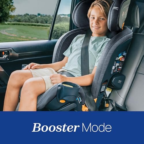 Chicco OneFit LX ClearTex all-in-one car seat in rear-facing configuration
