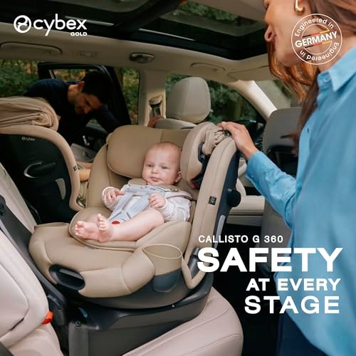 Cybex Callisto G 360 rotating all-in-one car seat in Almond Beige